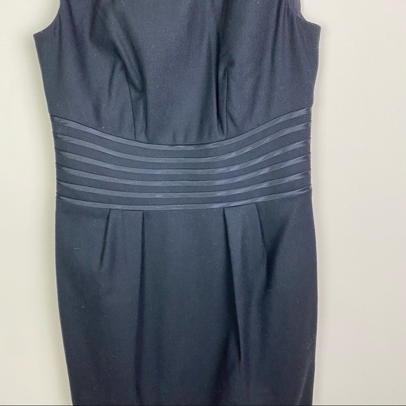 Banana Republic NWT Black Wool Sleeveless Dress Size 0 Petite - Picture 3 of 9